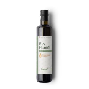 Bio Hanföl von Hanfland aus geschälten Hanfsamen – reich an Omega-3-Fettsäuren und Vitamin E