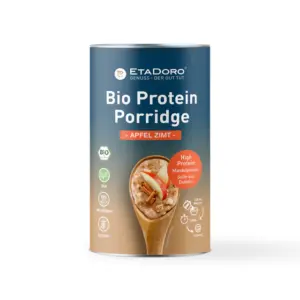 bio protein porridge apfel zimt vegan mit dem Protein aus Mandeln vorschaubild