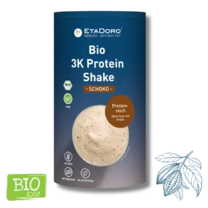 Bio 3K Protein Shake vegan Schoko von Etadoro