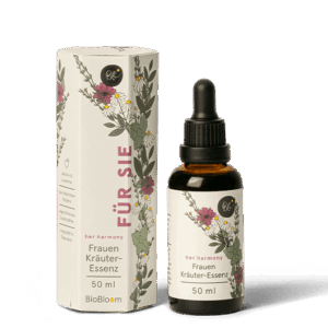 BioBloom Frauen Kräuter-Essenz "Für Sie" 50 ml – Tropfflasche mit Verpackung, her harmony