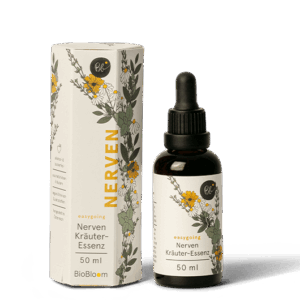 BioBloom Nerven Kräuter-Essenz 50 ml – Tropfflasche mit Verpackung, easygoing