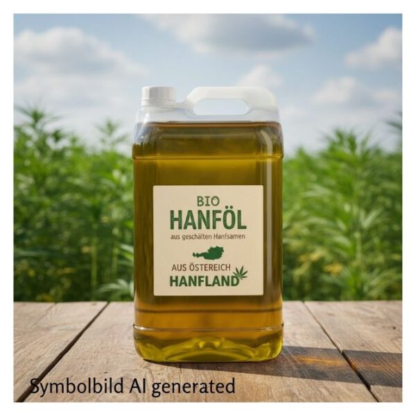 Hanfland Bio Hanföl aus Österreich – aus geschälten Hanfsamen
