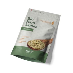 Bio Hanfsamen geschält aus Hanfthal, reich an Eiweiß, Eisen, Magnesium und Zink