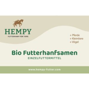 Hempy Bio Futterhanfsamen – Einzelfuttermittel für Pferde, Kleintiere und Vögel