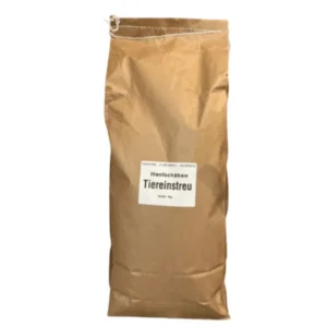 Hempy Hanfeinstreu im 3kg Kraftpapiersack – Hanfschäben als Tiereinstreu