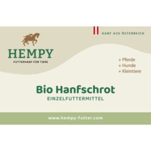 Hempy Bio Hanfschrot aus Österreich – Einzelfuttermittel für Pferde, Hunde und Kleintiere