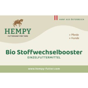 Hempy Bio Stoffwechselbooster aus österreichischem Hanf – Einzelfuttermittel für Pferde und Hunde
