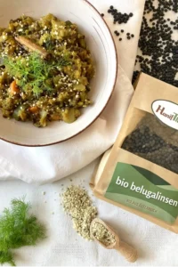 Kitchari Ayurveda Rezept mit Bio Belugalinsen